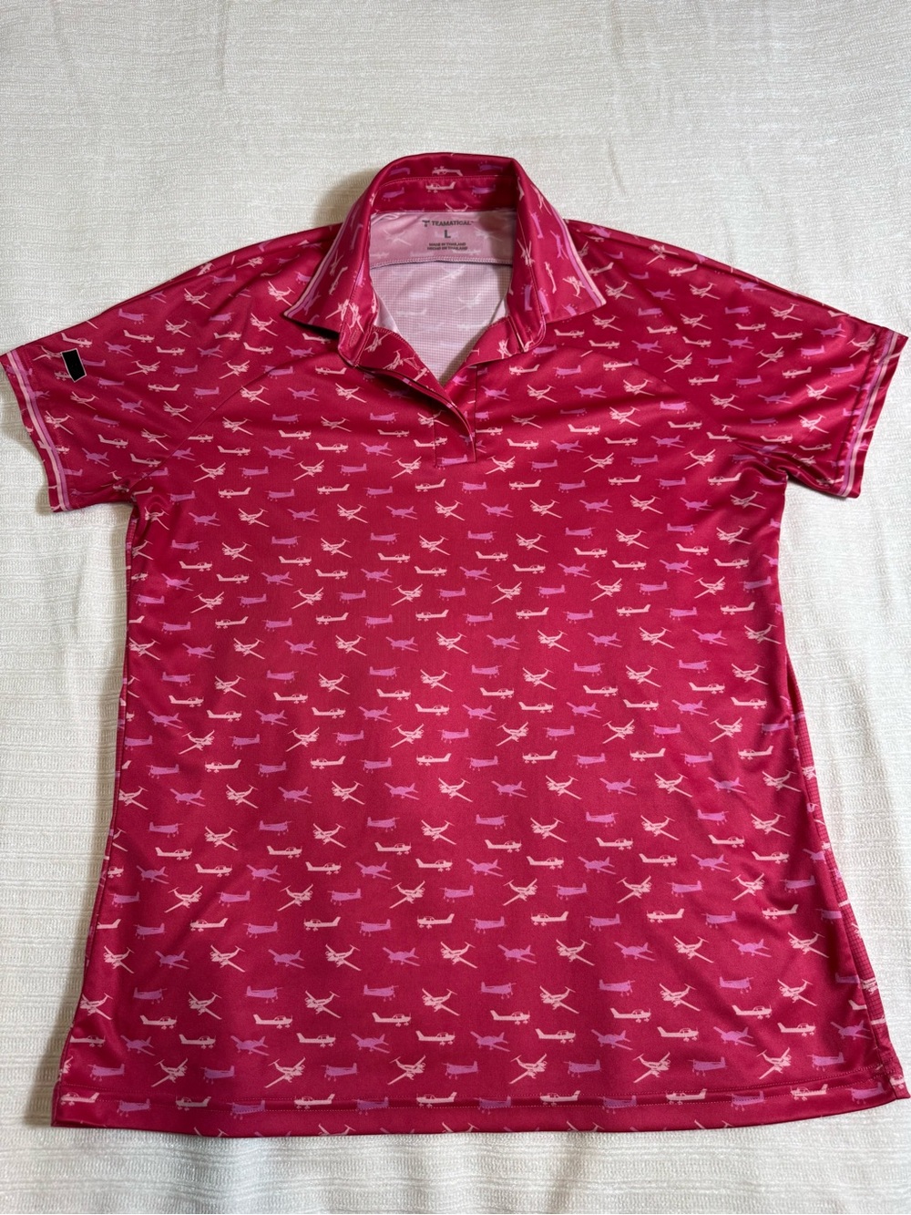 Tail Activewear Women's Short Sleeve Polo in Raspberry Pink